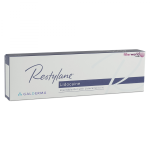 Restylane Lidocaine syringe for wrinkle and contour correction