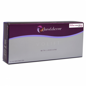 Juvederm Volift XC syringe with lidocaine – flexible mid-face wrinkle correction filler